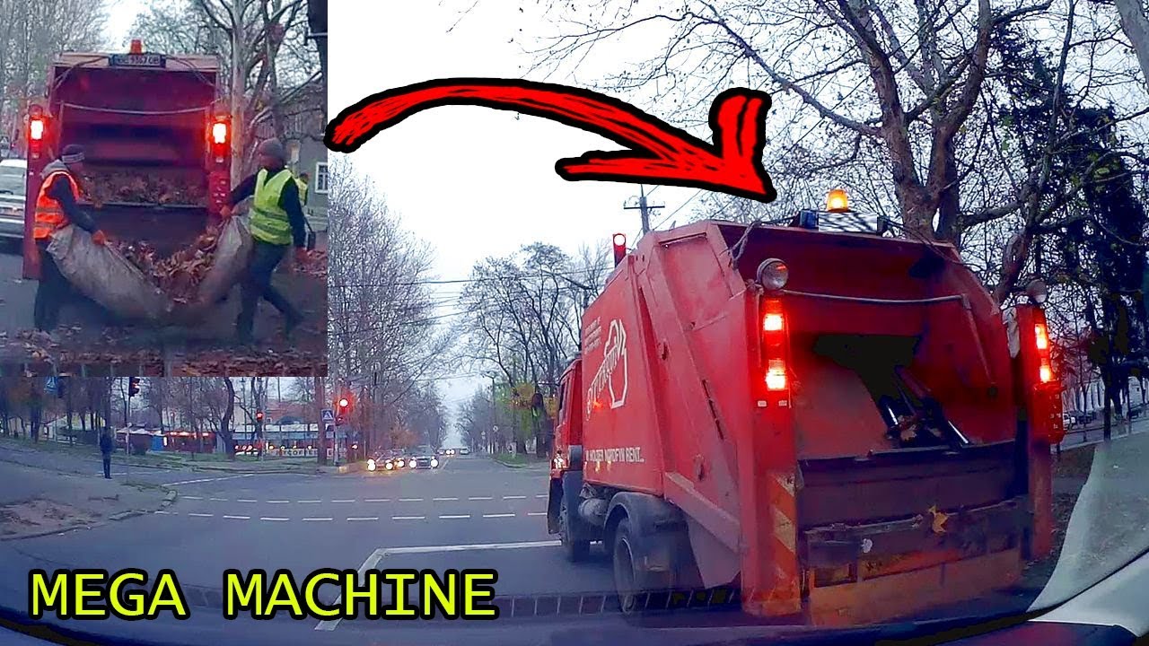 Ako to funguje? Kamión prepravuje spadnuté lístie a odpadky