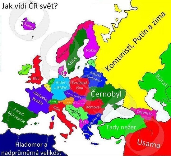 Ako vidia Američania štáty Európy?