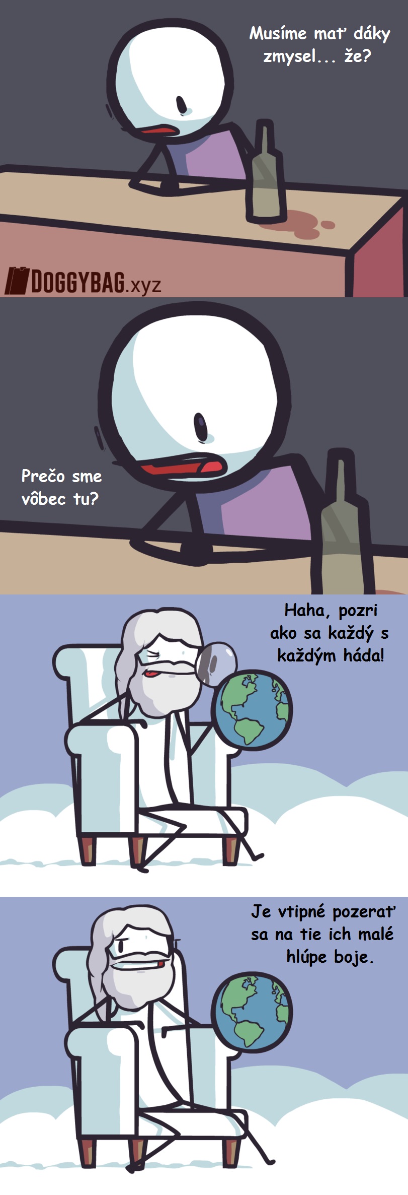 Boh vs zmysel života na Zemi