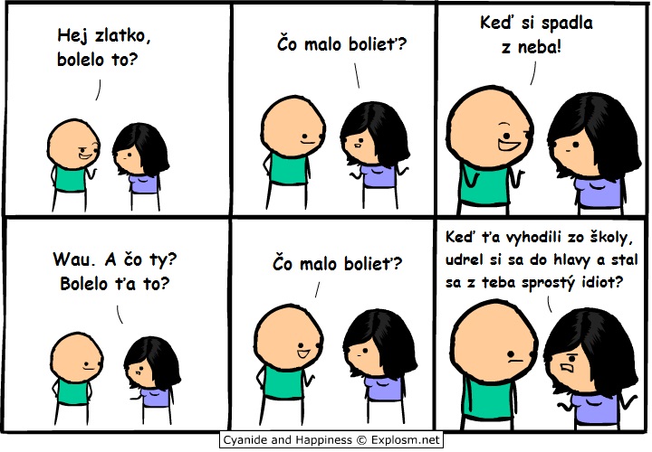 Bolelo to, keď si spadla z neba