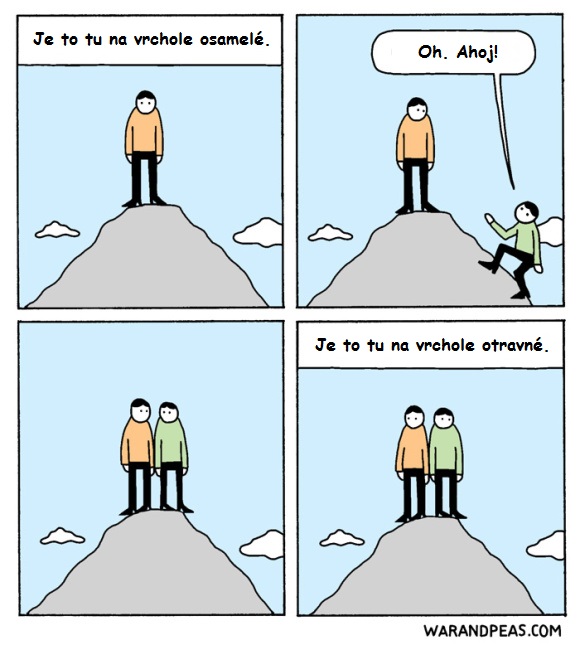 Byť na vrchole sám