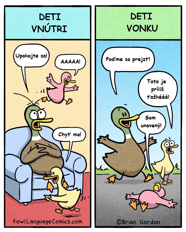 Deti vo vnútri vs deti vonku