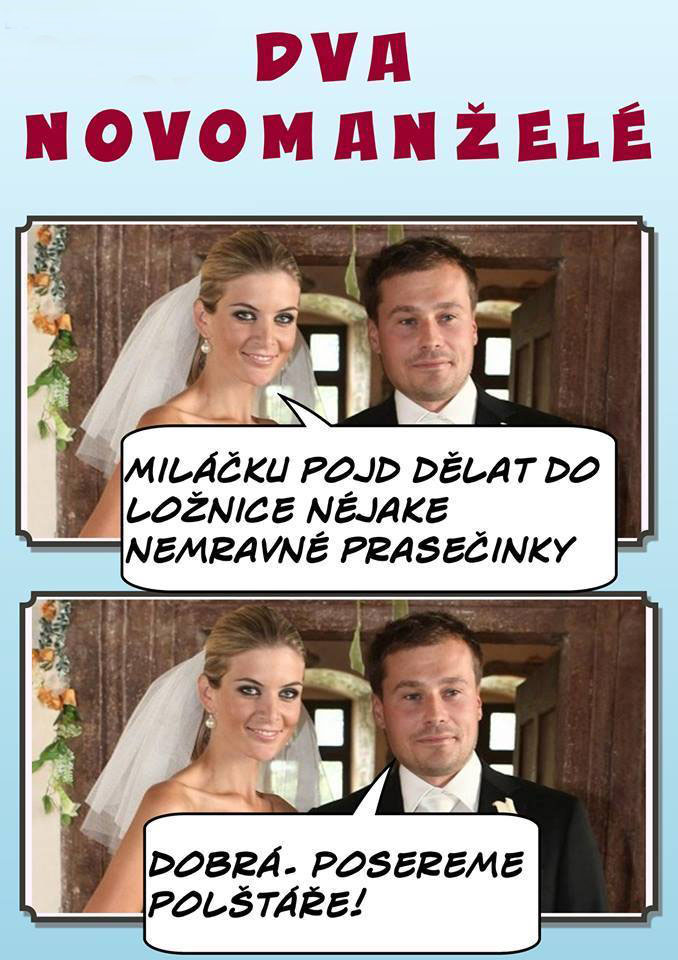 Dvaja novomanželia