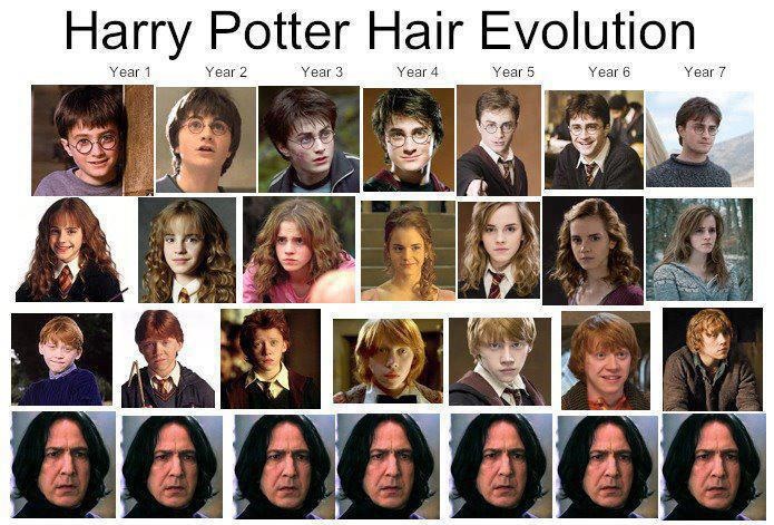 Evolúcia vlasov v Harry Potterovi