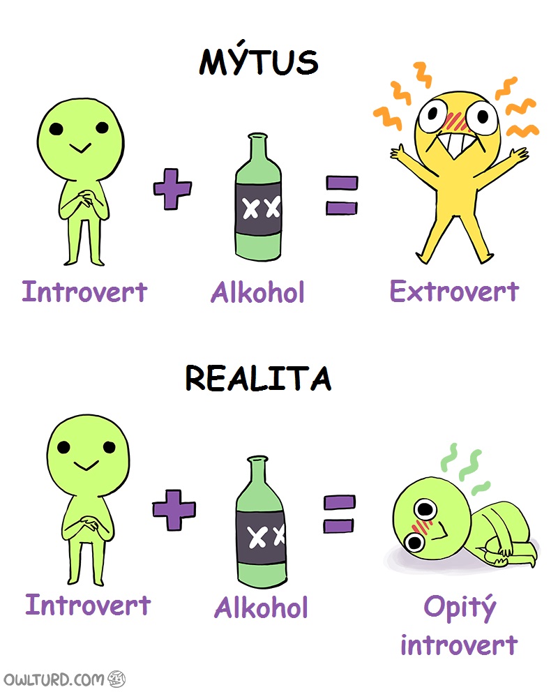 Introvert plus alkohol