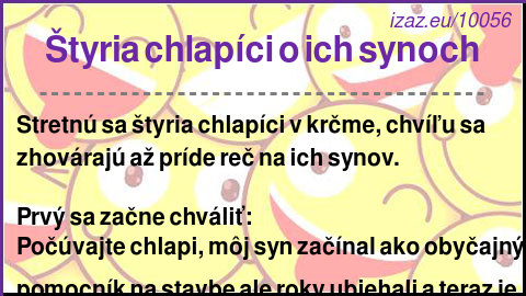 Štyria chlapíci o ich synoch