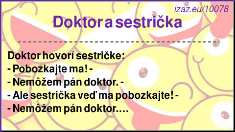 Doktor a sestrička