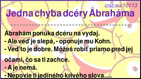 Jedna chyba dcéry Abraháma