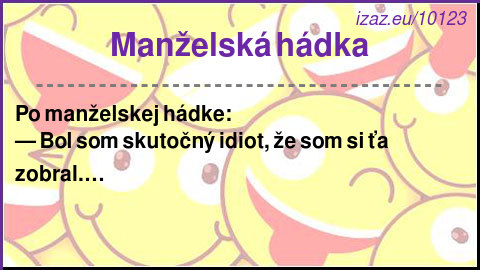 Manželská hádka