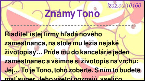 Známy Tono