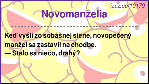 Novomanželia