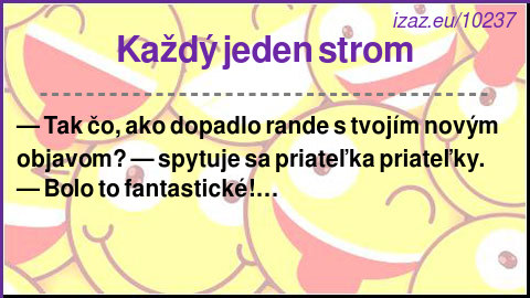 Každý jeden strom