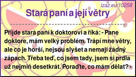 Stará paní a její větry