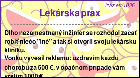 
Lekárska prax
