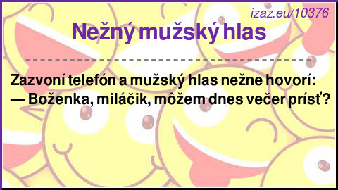 Nežný mužský hlas