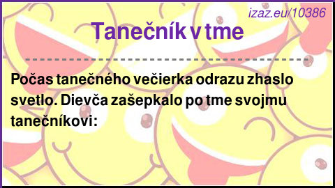 Tanečník v tme