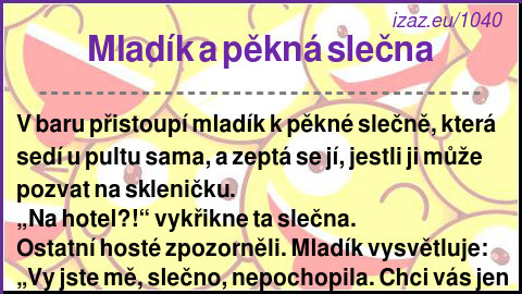 
Mladík a pěkná slečna
