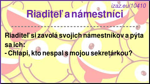 Riaditeľ a námestníci