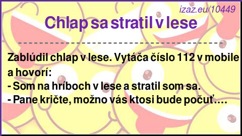 Chlap sa stratil v lese