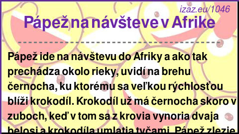 
Pápež na návšteve v Afrike
