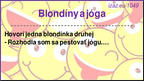 
Blondíny a jóga
