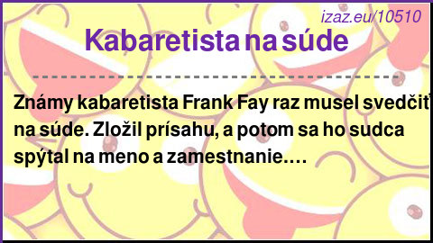 Kabaretista na súde
