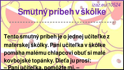 Smutný príbeh v škôlke