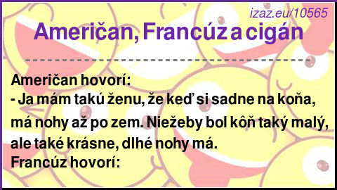 Američan, Francúz a cigán