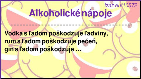 Alkoholické nápoje