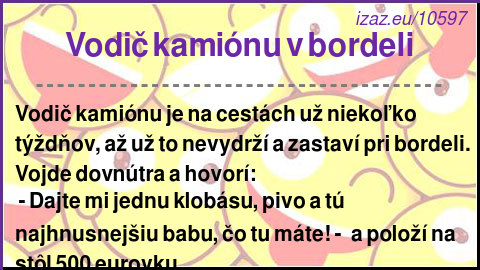 Vodič kamiónu v bordeli