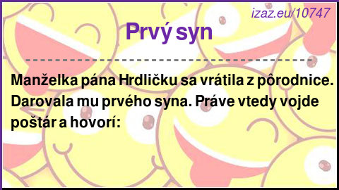 Prvý syn