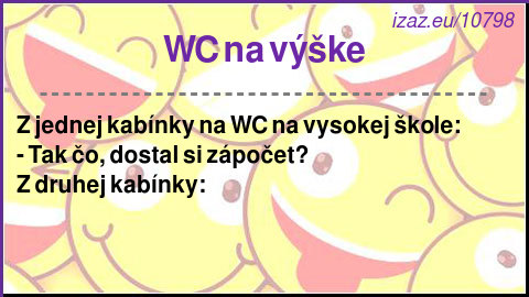 WC na výške