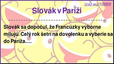 Slovák v Paríži