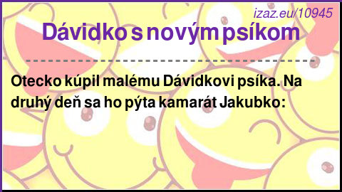 Dávidko s novým psíkom