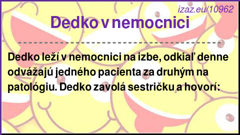 Dedko v nemocnici