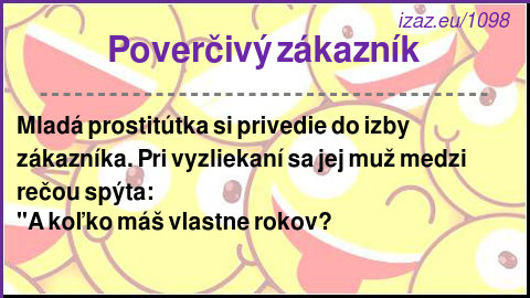 
Poverčivý zákazník
