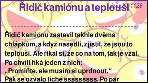 Řidič kamiónu a teplouši
