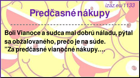 
Predčasné nákupy
