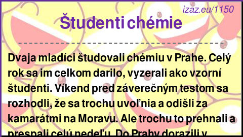 
Študenti chémie
