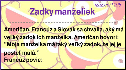 
Zadky manželiek 
