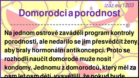 
Domorodci a porodnost
