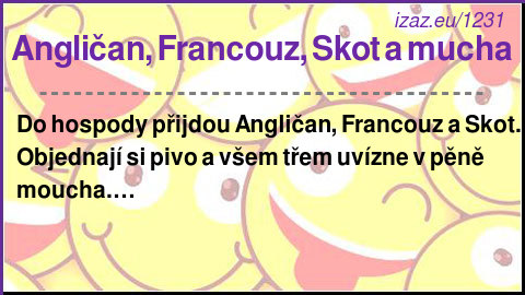 
Angličan, Francouz, Skot a mucha
