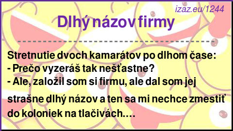 
Dlhý názov firmy
