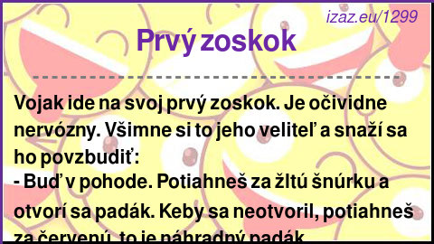 
Prvý zoskok
