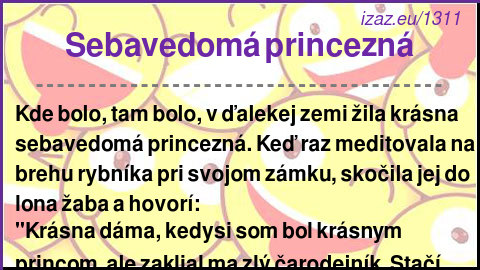 
Sebavedomá princezná
