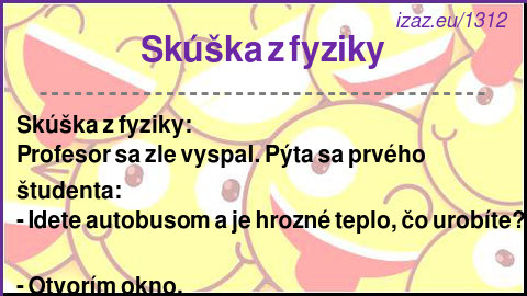 
Skúška z fyziky
