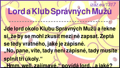 
Lord a Klub Správných Mužů
