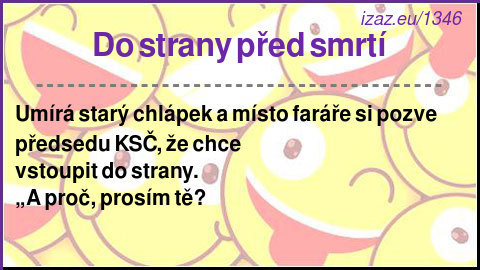 
Do strany před smrtí
