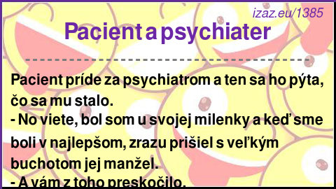 
Pacient a psychiater
