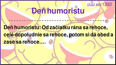 
Deň humoristu
